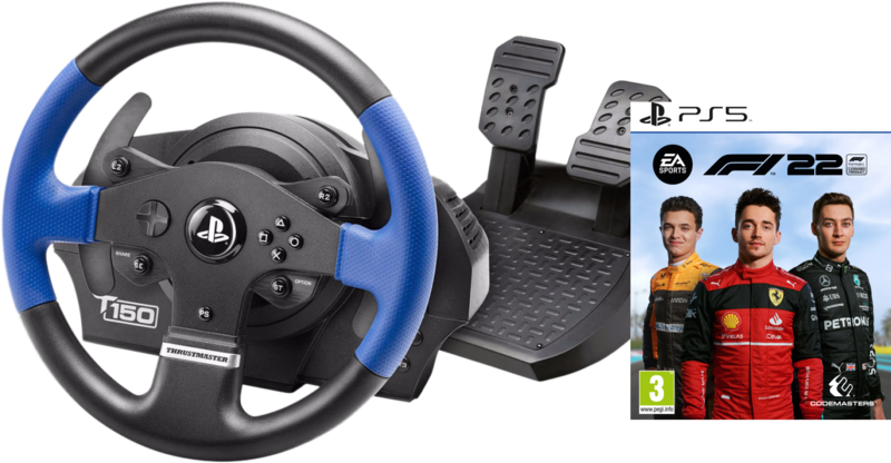 Thrustmaster T150 RS + F1 22 PS5