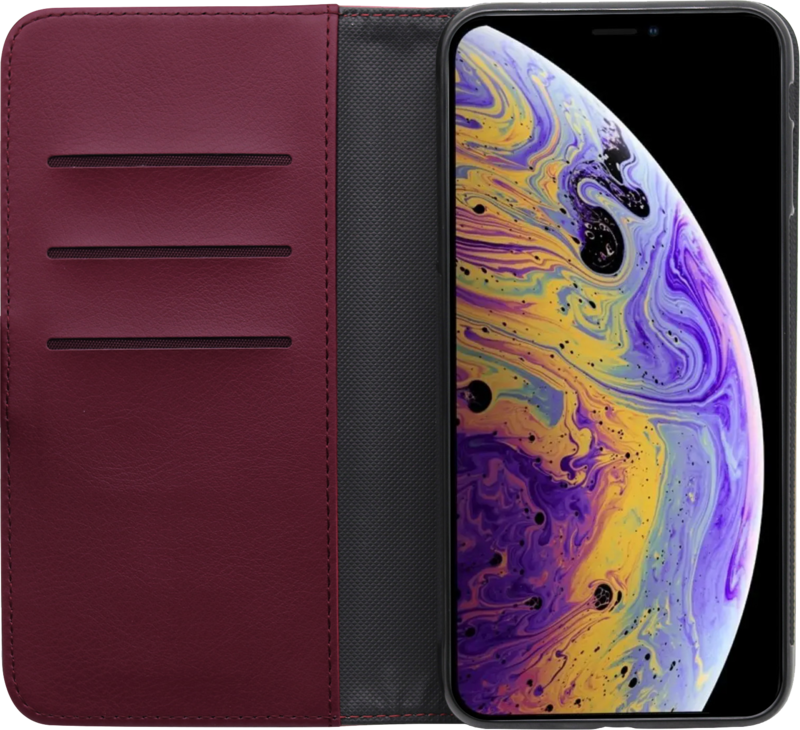 BlueBuilt Apple iPhone Xs/X Book Case Leer Rood