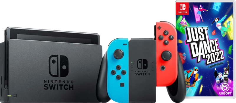 Nintendo Switch Rood/Blauw + Just Dance 2022 Switch