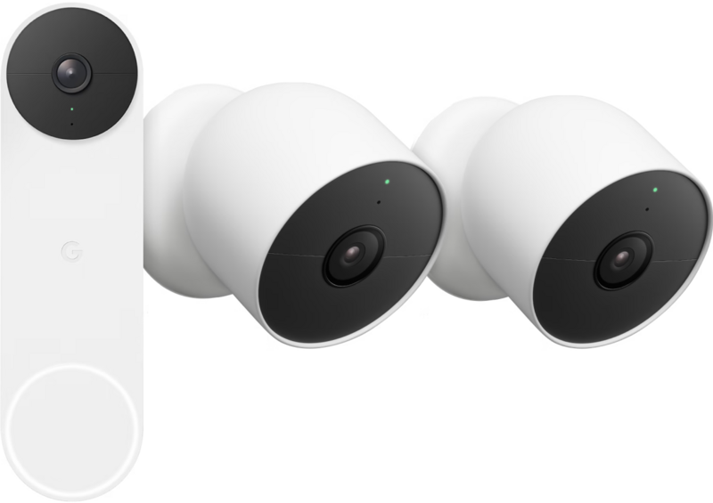 Google Nest Doorbell + Google Nest Cam 2-pack