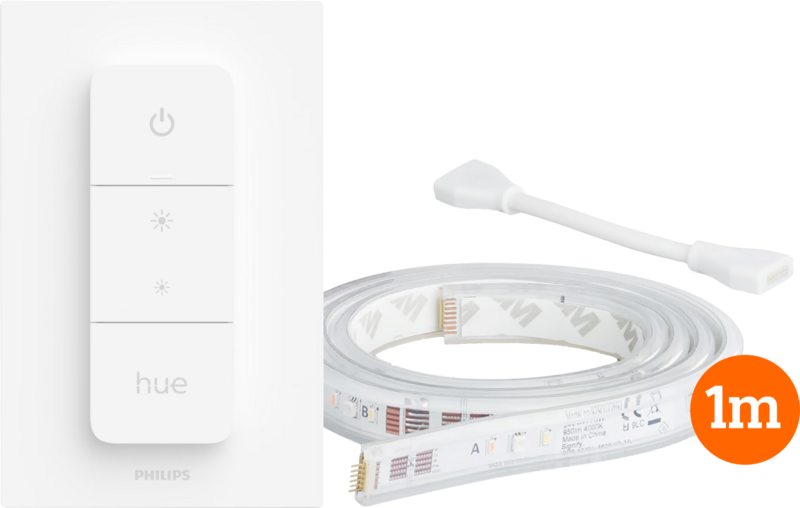 Philips Hue Lightstrip Plus White & Color 1 m Erweiterung + kabelloser Dimmer