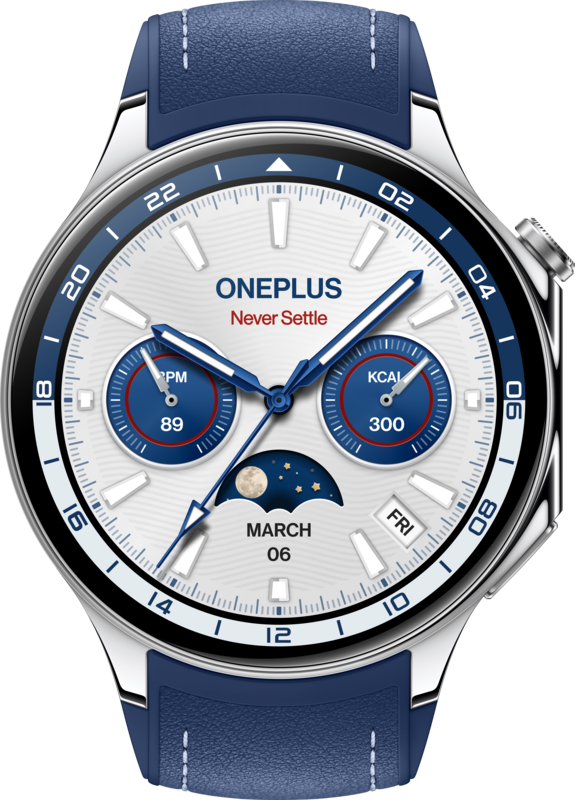 OnePlus Watch 2 Zilver-Blauw