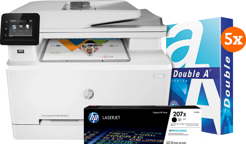 HP Color LaserJet Pro M283fdw MFP + 1 Extra Zwarte Toner + 2