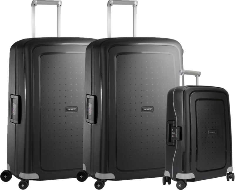 Samsonite S'Cure Spinner 75+75+55cm Black Kofferset