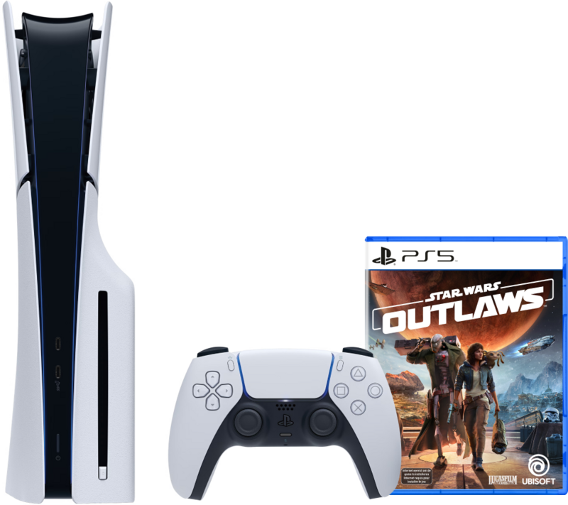 PlayStation 5 Slim mit Laufwerk + Star Wars Outlaws