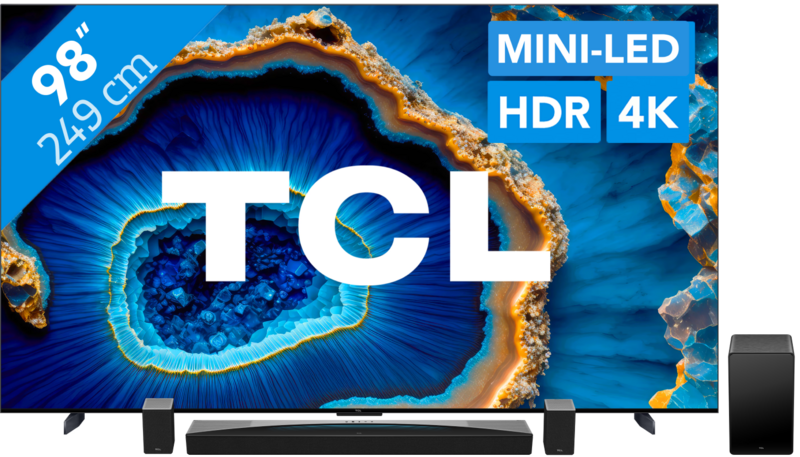 TCL QD Mini-LED 98C803 (2023) + soundbar