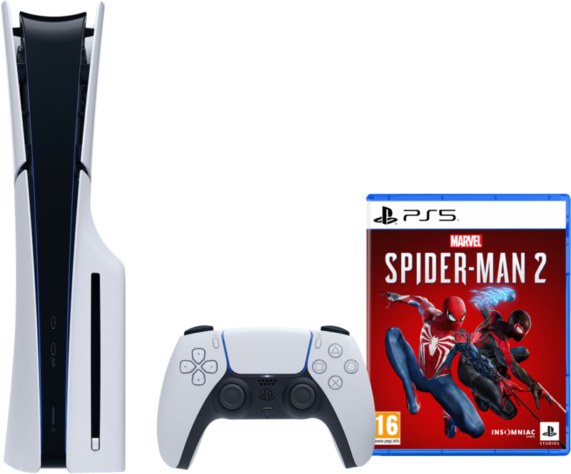 PlayStation 5 Slim mit Laufwerk + Marvel's Spider-Man 2