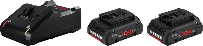 Bosch Professional 18V 4,0 Ah Akku (2x) + Ladegerät