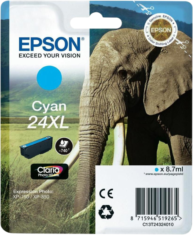 Epson 24XL Patrone Cyan