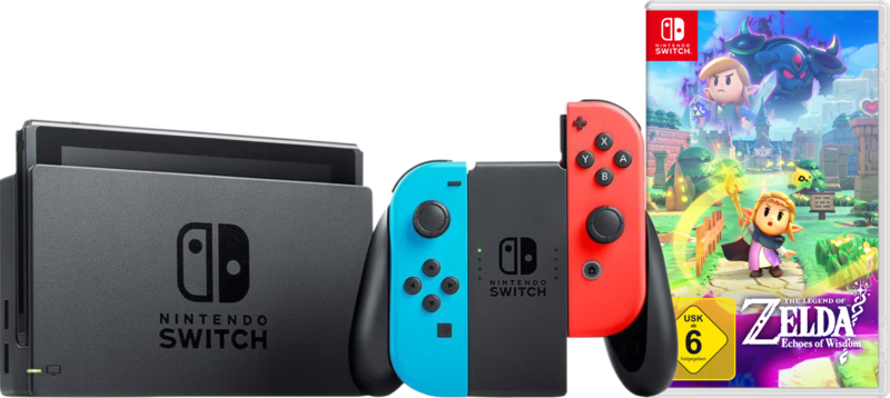 Nintendo Switch Rot/Blau + Zelda: Echoes of Wisdom