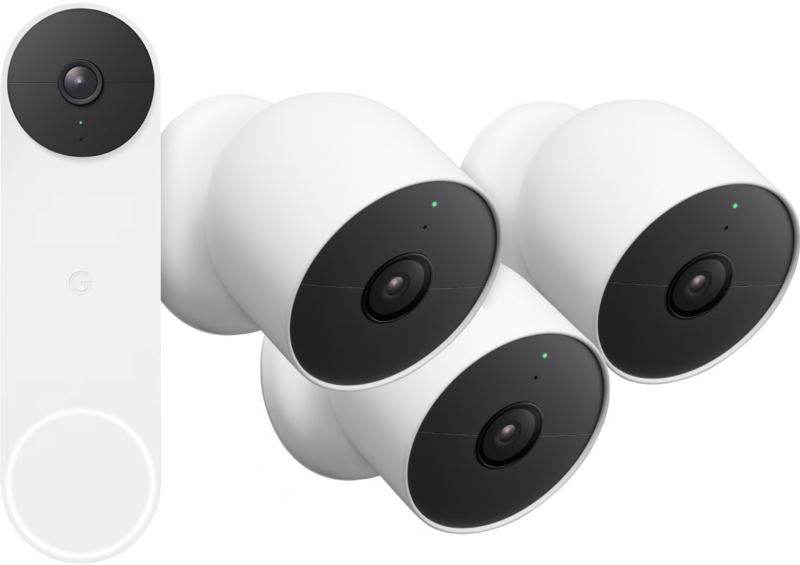 Google Nest Doorbell + Google Nest Cam 3-pack