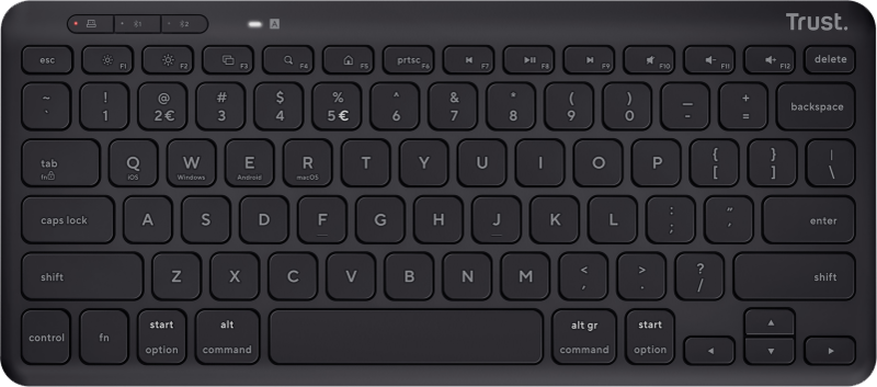 Trust Lyra Compact Tastatur Schwarz Qwertz