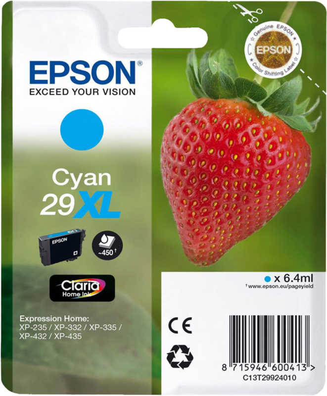 Epson 29XL Patrone Cyan