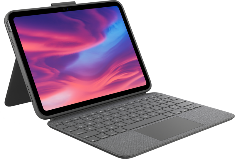 Logitech Combo Touch Apple iPad (2022) Tastaturhülle QWERTZ