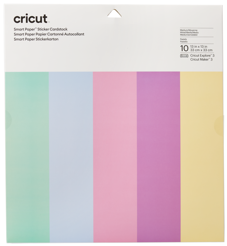 Cricut Smart Stickerkarton 33x33 Pastel