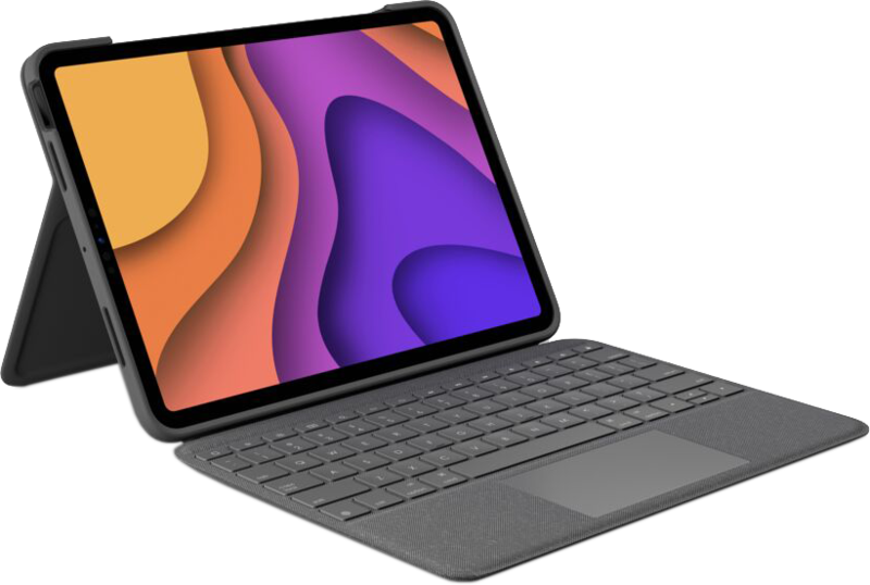 Logitech Folio Touch Apple iPad Air (2022/2020) Tastaturhülle Grau