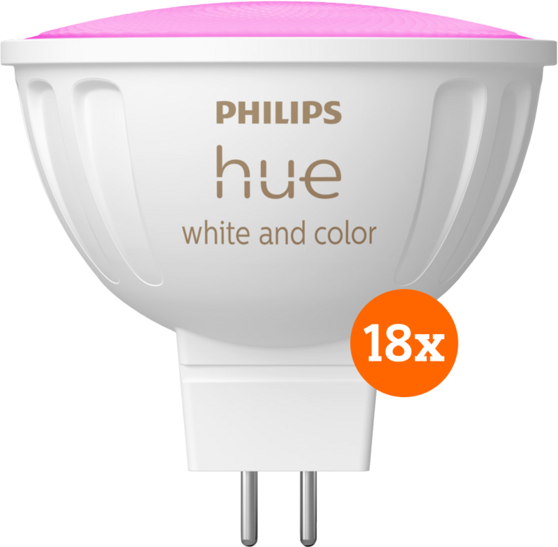 Philips Hue Spot White & Color MR16 18er-Pack