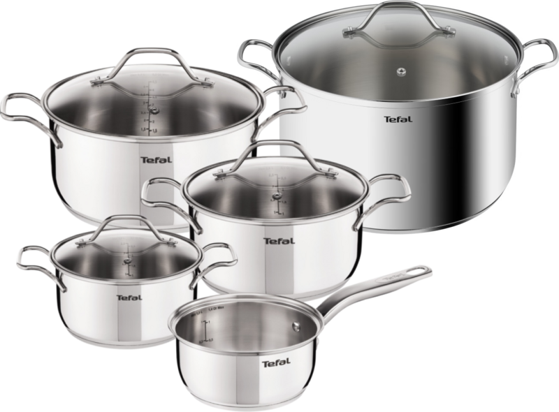 Tefal Intuition Topf- und Pfannenset 4-teilig + Suppentopf 30 cm