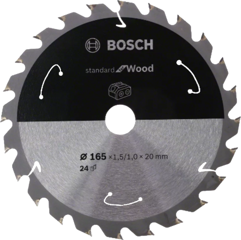 Bosch Kreissägeblatt für Akkusägen Standard for Wood 254 x 2,2 / 1,6 x 20 x 4