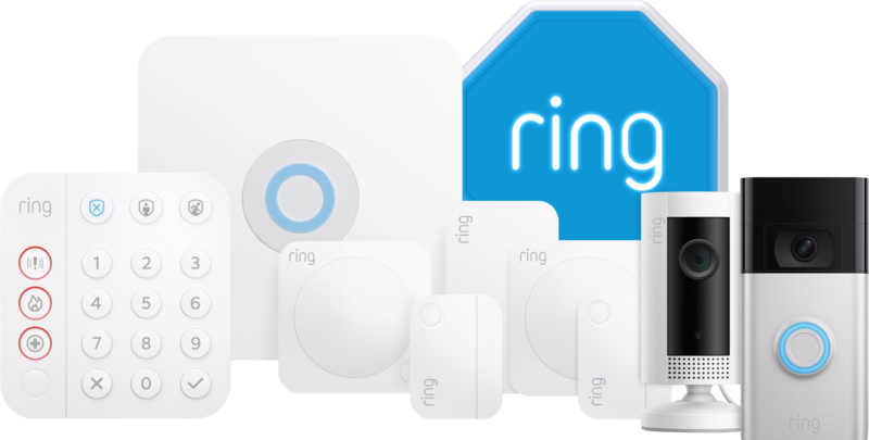 Ring Alarmsysteem met 4 sensoren + Indoor Cam Wit + Video Doorbell + Sirene