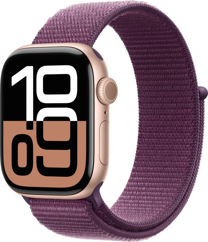 Apple Watch Series 10 42 mm Roségold Sport Loop