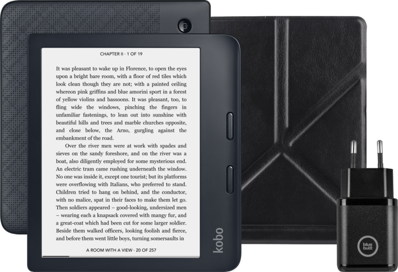 Kobo Libra 2 Zwart + BlueBuilt Accessoirepakket