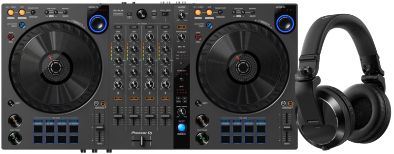 Pioneer DJ DDJ-FLX6 + Pioneer DJ HDJ-X7 Zwart