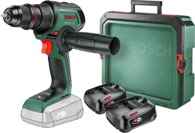 Bosch AdvancedDrill 18V-80 + 2,5-Ah-Akku (2x) + SystemBox S