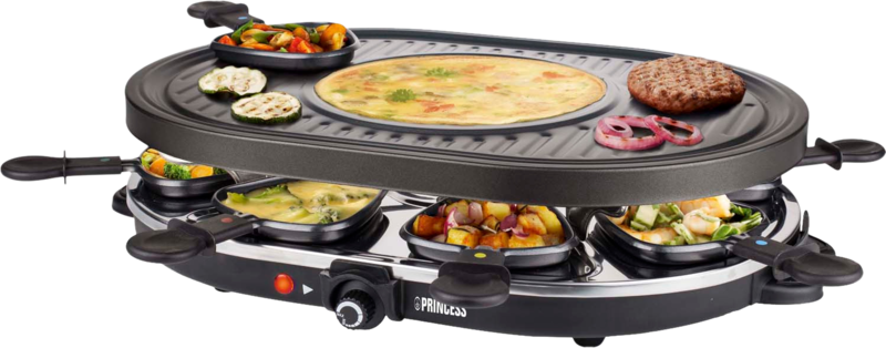 Princess Raclette 8 Oval Grillparty 162700