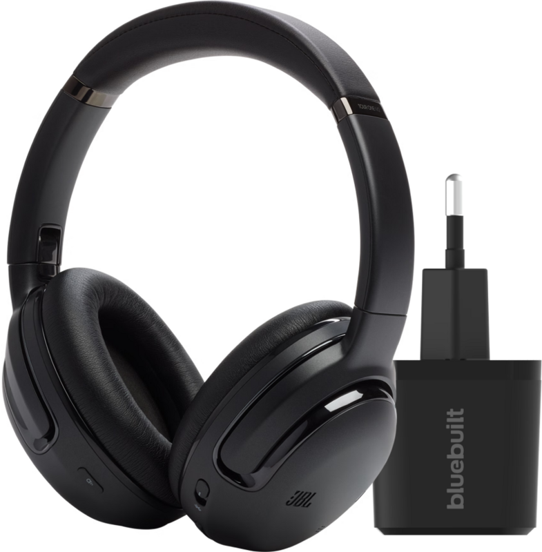 JBL Tour One M2 Schwarz + BlueBuilt Quick-Charge-Ladegerät mit USB