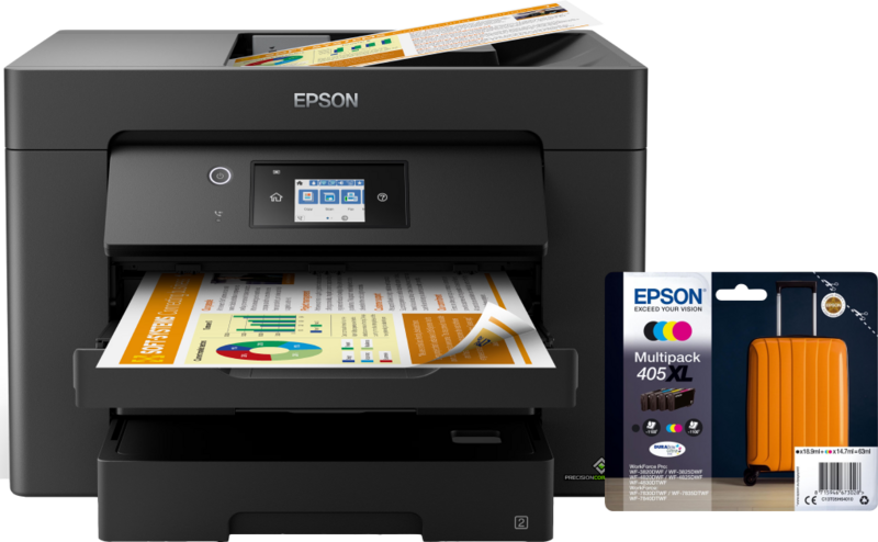 Epson WorkForce WF-7835DTWF + 1 set extra inkt