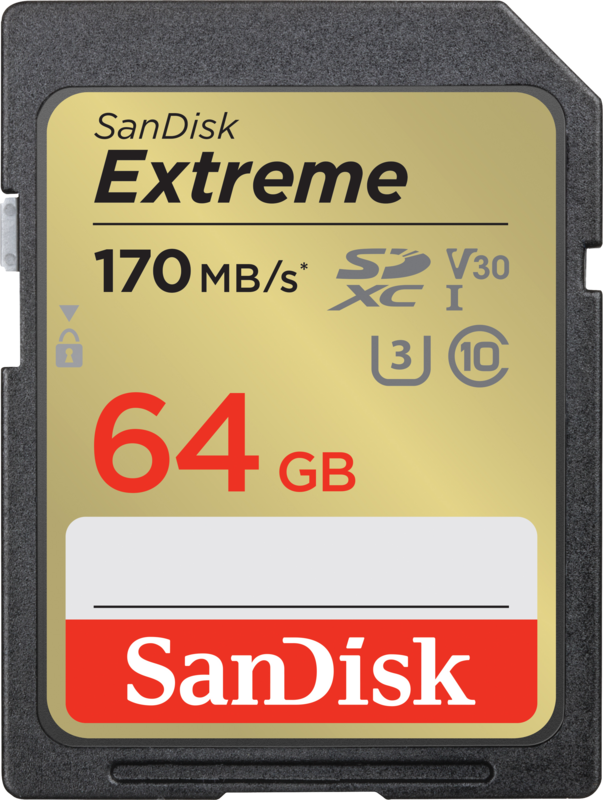 SanDisk SDXC Extreme 64 GB 170 MB/s