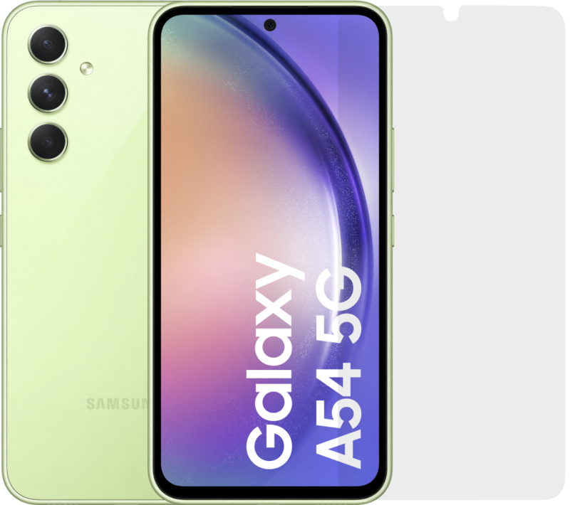 Samsung Galaxy A54 128GB Grün 5G + BlueBuilt Displayschutz