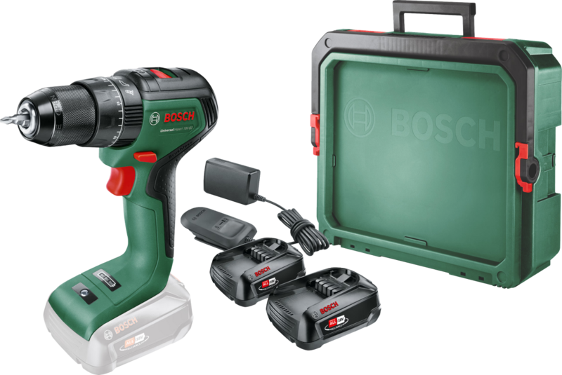 Bosch UniversalImpact 18V-60 + 2.5 Ah Accu (2x) + Systembox S