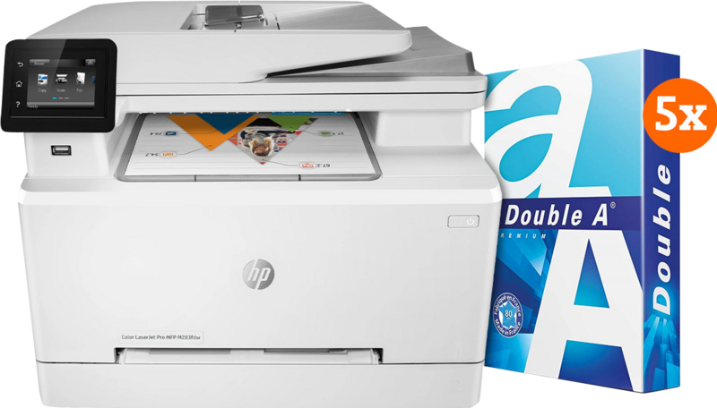 HP Color Laserjet Pro M283fdw MFP + 2.500 Vellen A4 Papier