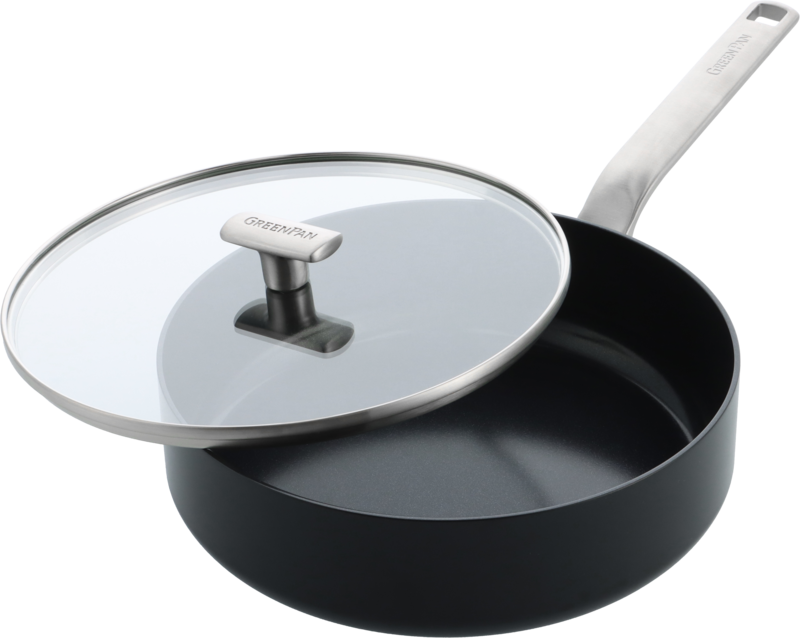 GreenPan Evolution Schmorpfanne mit Deckel 26 cm Schwarz