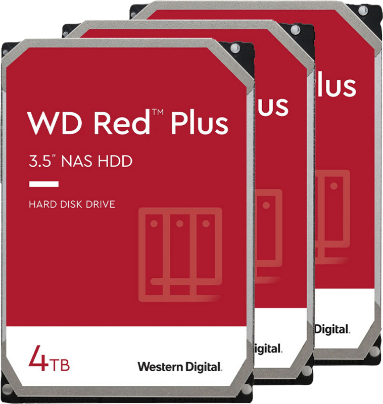 WD Red Plus WD40EFZX 4TB 3-Pack