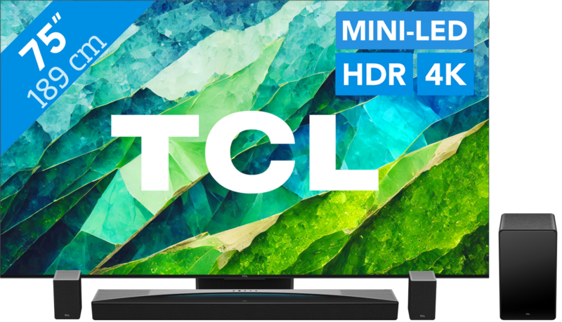 TCL QD Mini-Led 75C81B (2024) + soundbar