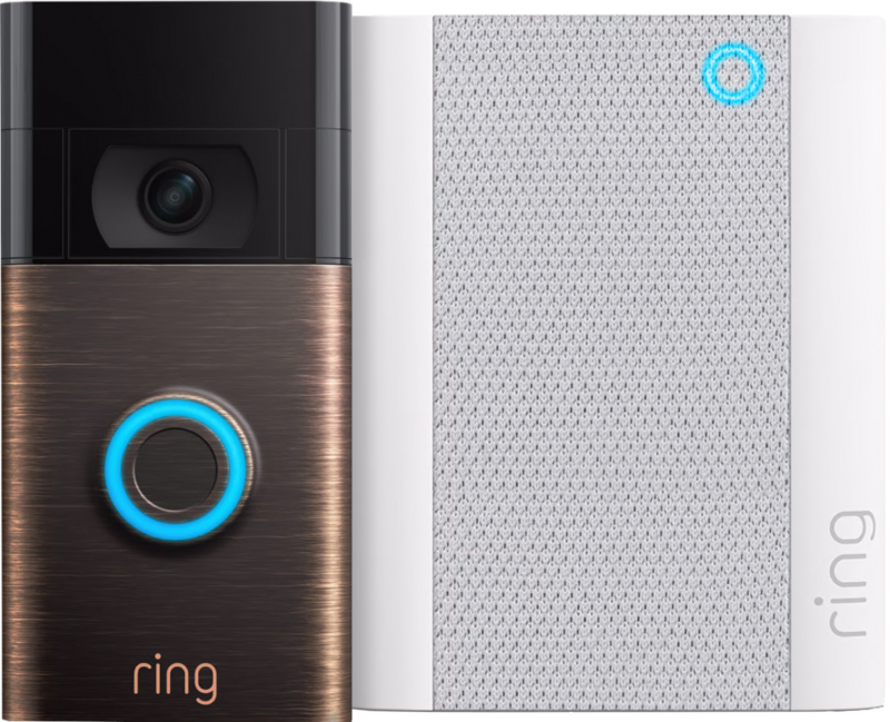 Ring Video Doorbell Gen. 2 Lichtbrons + Chime