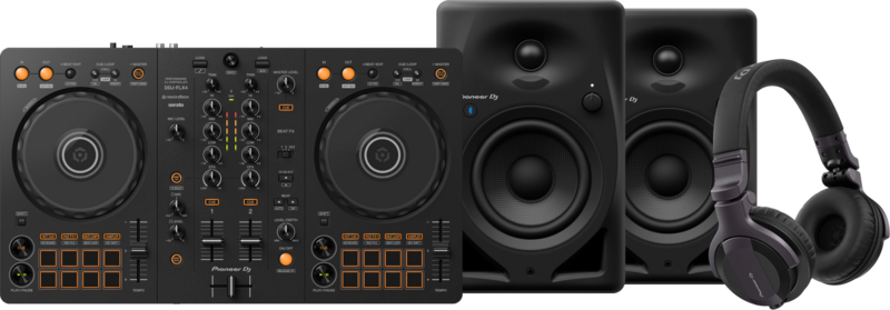 Pioneer DJ DDJ-FLX4 + Pioneer DJ HDJ-CUE1 + Pioneer DJ DM-40-BT