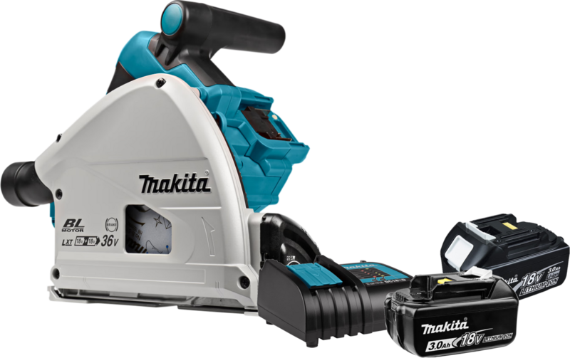 Makita DSP600ZJ + 3,0 Ah (2x) und Ladegerät