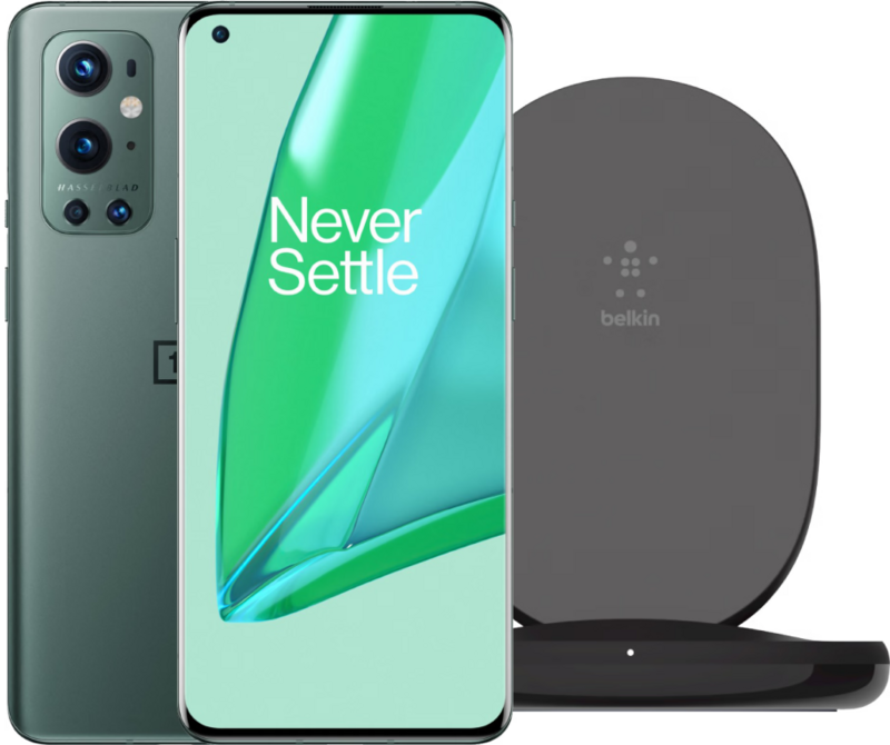 OnePlus 9 Pro 256GB Groen 5G + Belkin Boost Up Draadloze Oplader 15W Zwart