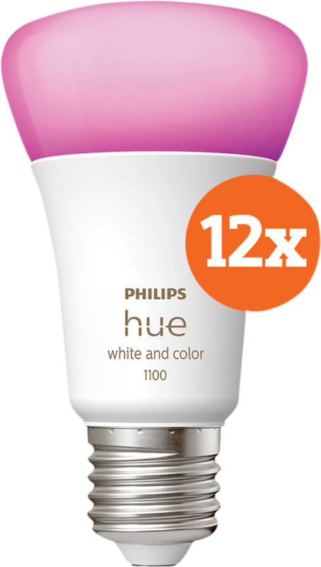 Philips Hue White and Color E27 1100lm 12-pack