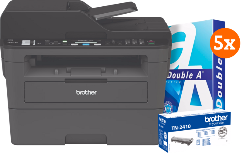 Brother MFC-L2710dw + 1 extra zwarte toner + 2.500 vellen A4 papier