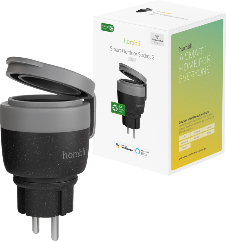 Hombli Smart Plug Outdoor V2 Schwarz