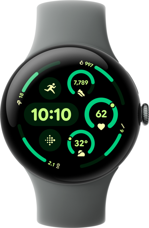 Google Pixel Watch 3 Grau 45 mm