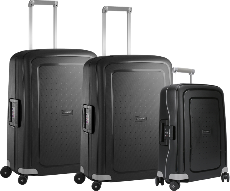 Samsonite S'cure Spinner 69+55+69cm Black kofferset