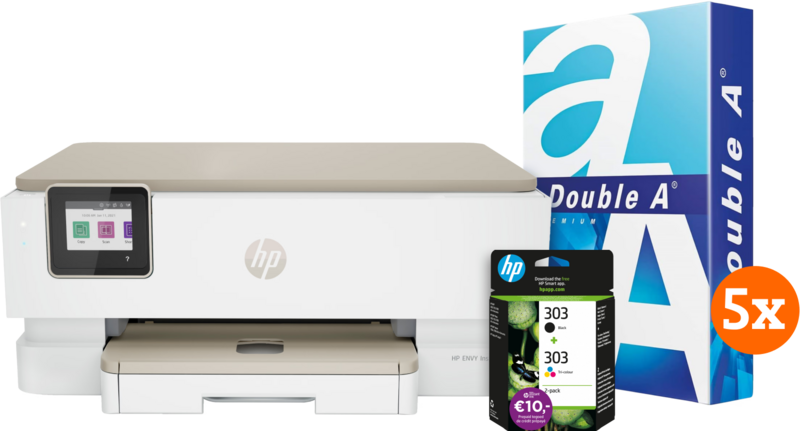 HP ENVY Photo Inspire 7220e + 1 set extra inkt + 2.500 vellen A4 papier