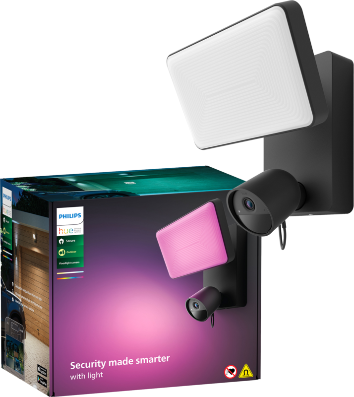 Philips Hue Secure Floodlight Kamera - Schwarz