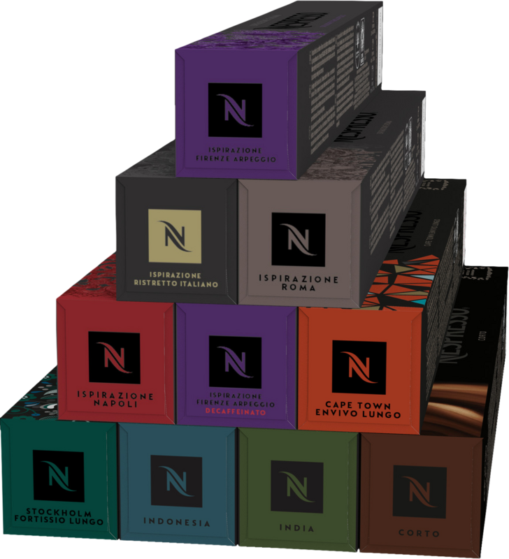 Nespresso Intens pakket capsules + Welkomstpakket